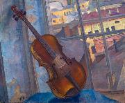 Kuzma Sergeevich Petrov-Vodkin A Violin oil on canvas
